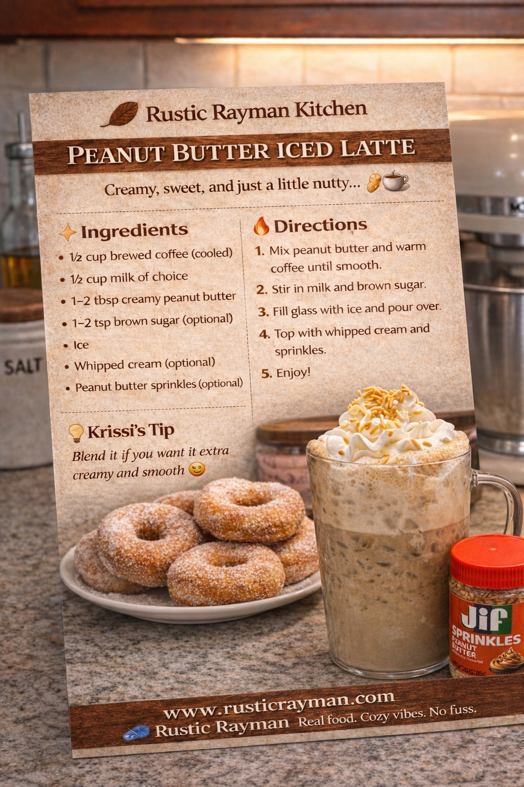 🥜 Peanut Butter Iced Latte