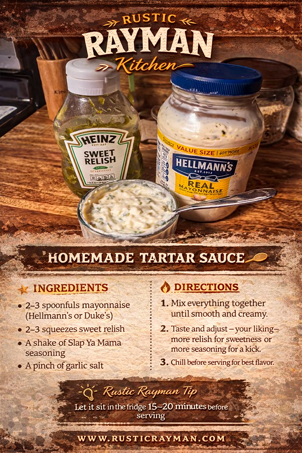 Homemade Tartar Sauce 🥄