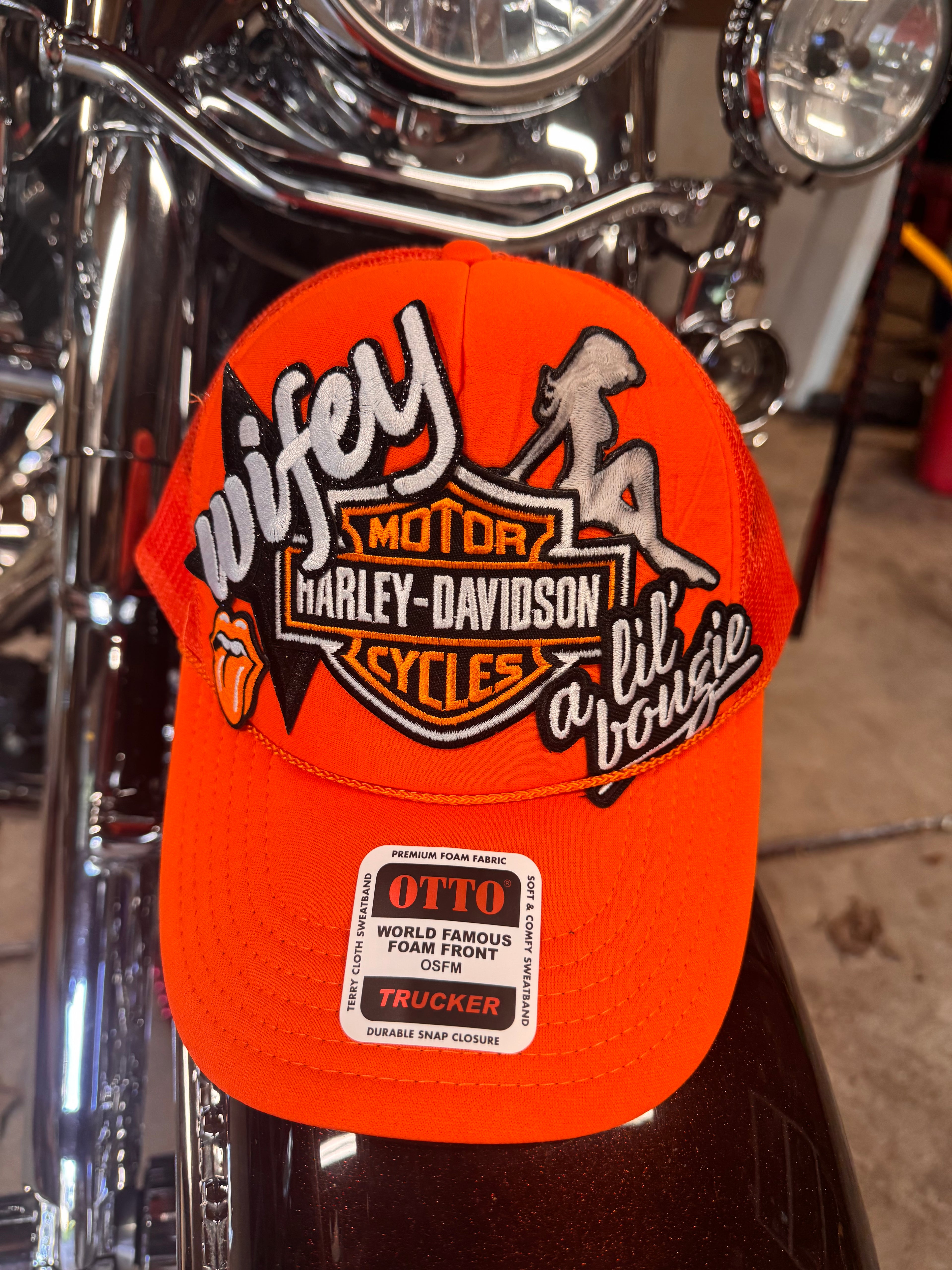 HD Wifey custom trucker hat