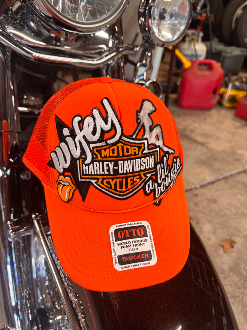HD Wifey custom trucker hat