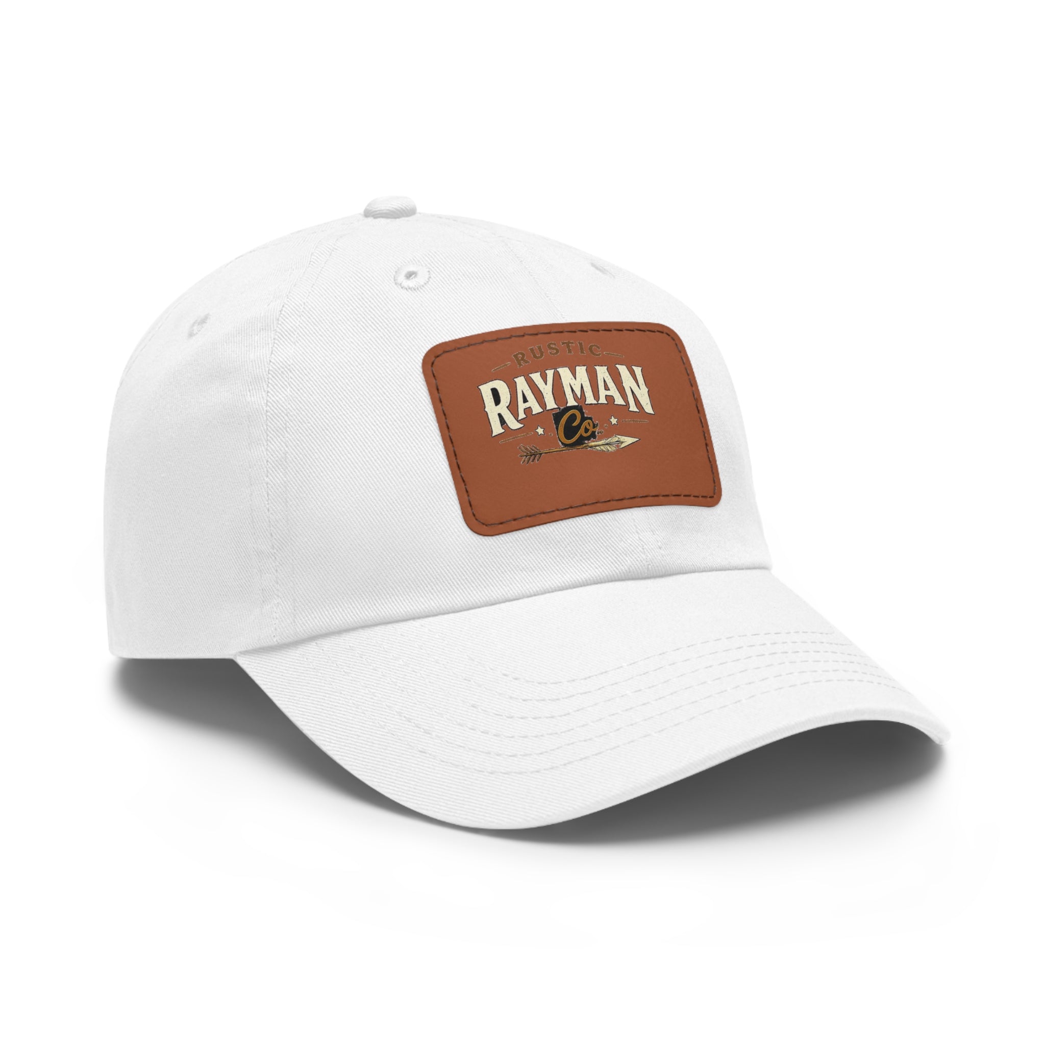 Rayman Co. Leather Patch Dad Hat — Vintage Baseball Cap