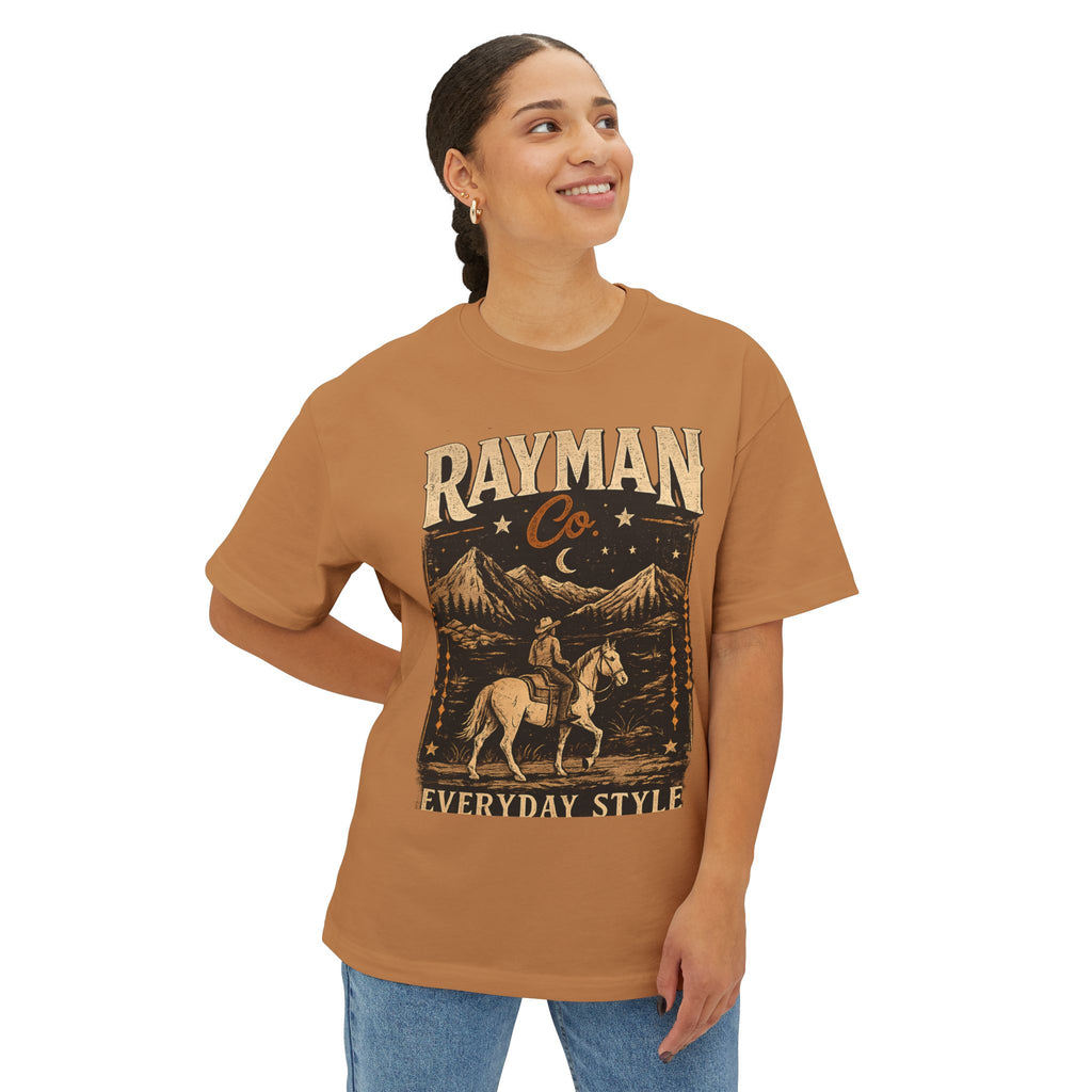 Rayman Co. Vintage Western Tee — Cowboy Horse Graphic T-Shirt