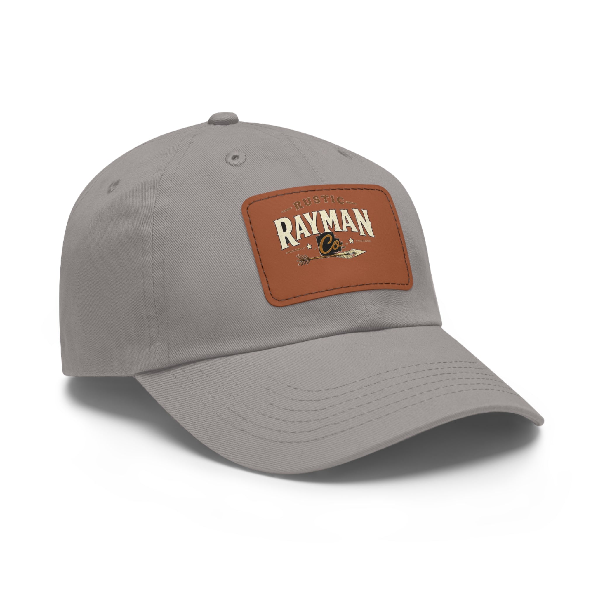 Rayman Co. Leather Patch Dad Hat — Vintage Baseball Cap