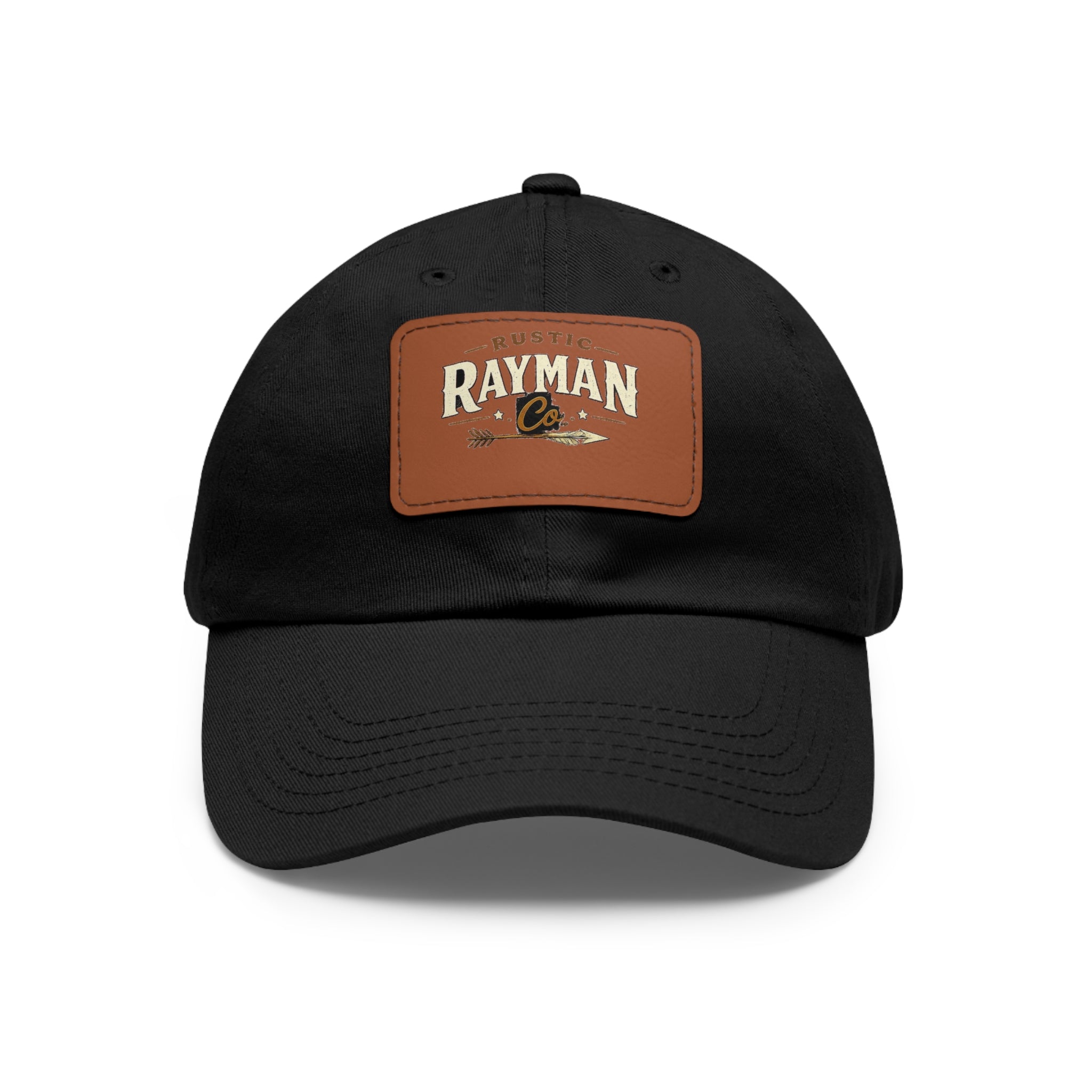 Rayman Co. Leather Patch Dad Hat — Vintage Baseball Cap