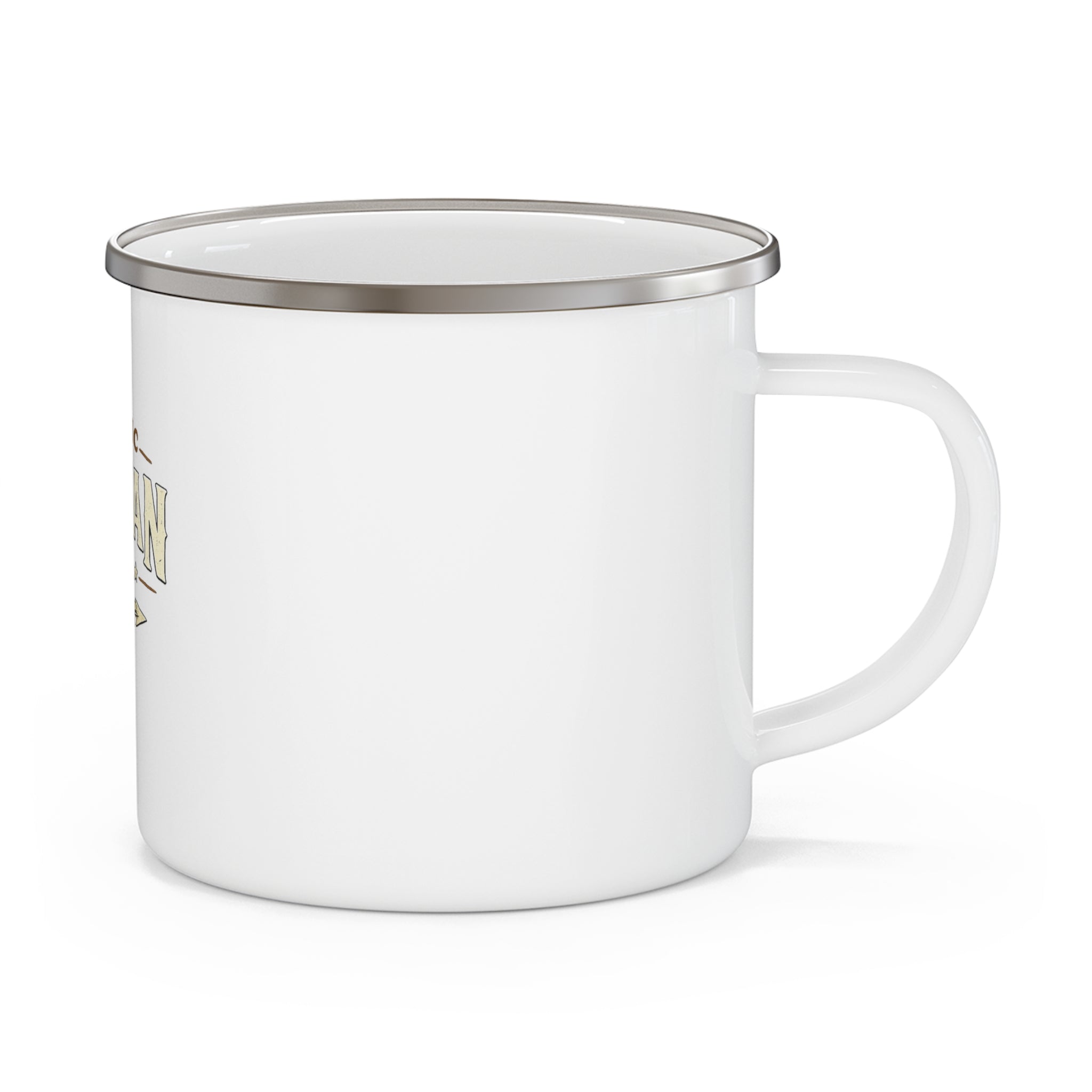 Enamel Mug — Rustic "Rayman Co." Camp Coffee Cup, Vintage Outdoor Camper Gift