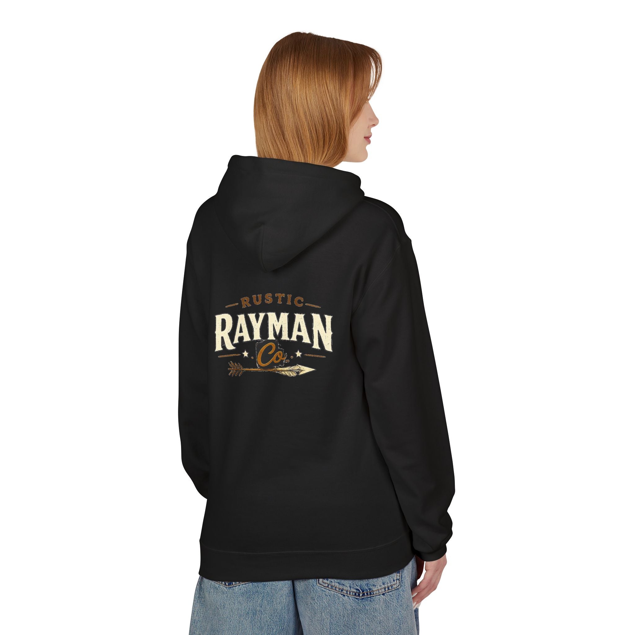 Rustic Rayman Co. Hoodie — Vintage Arrow Logo Crewneck