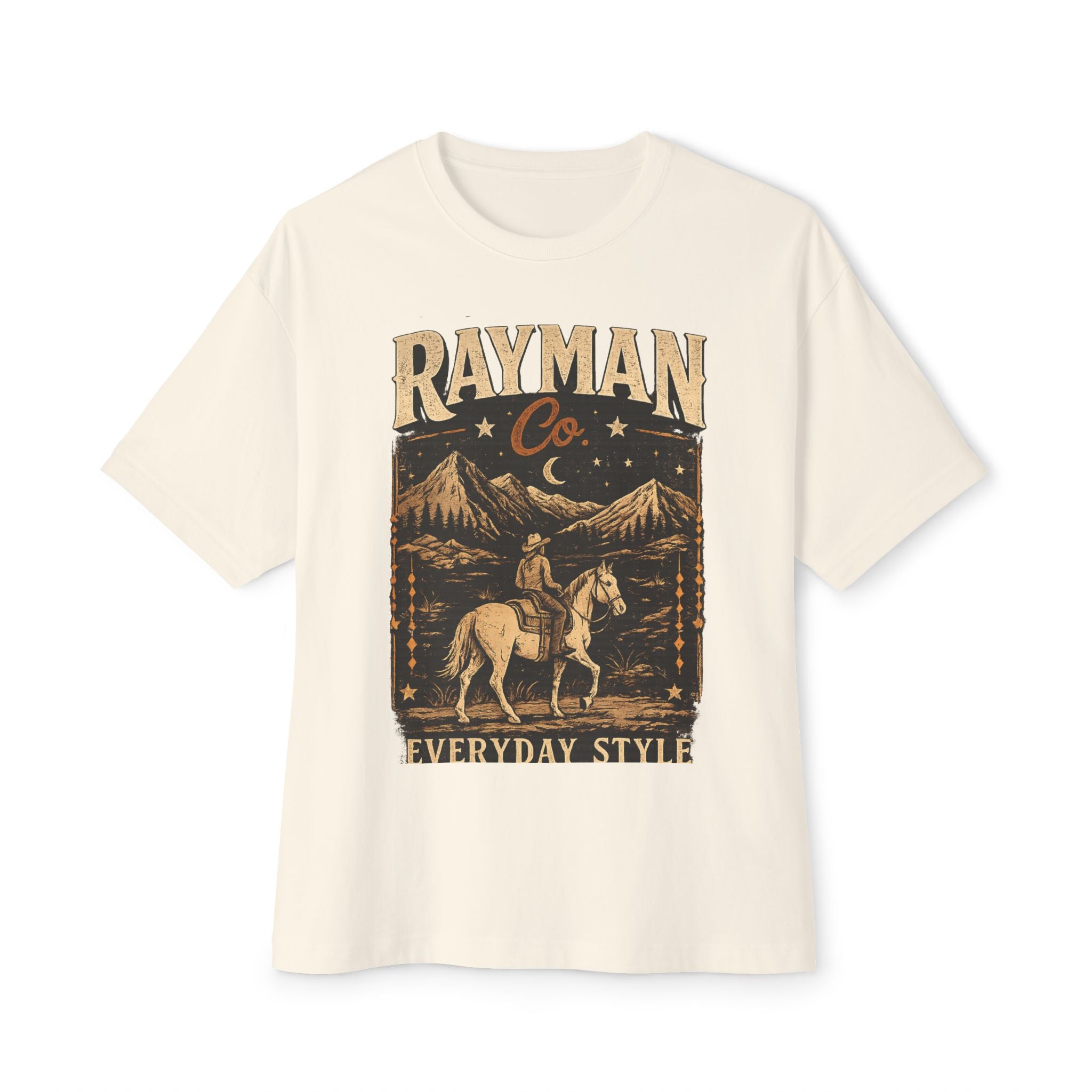 Rayman Co. Vintage Western Tee — Cowboy Horse Graphic T-Shirt