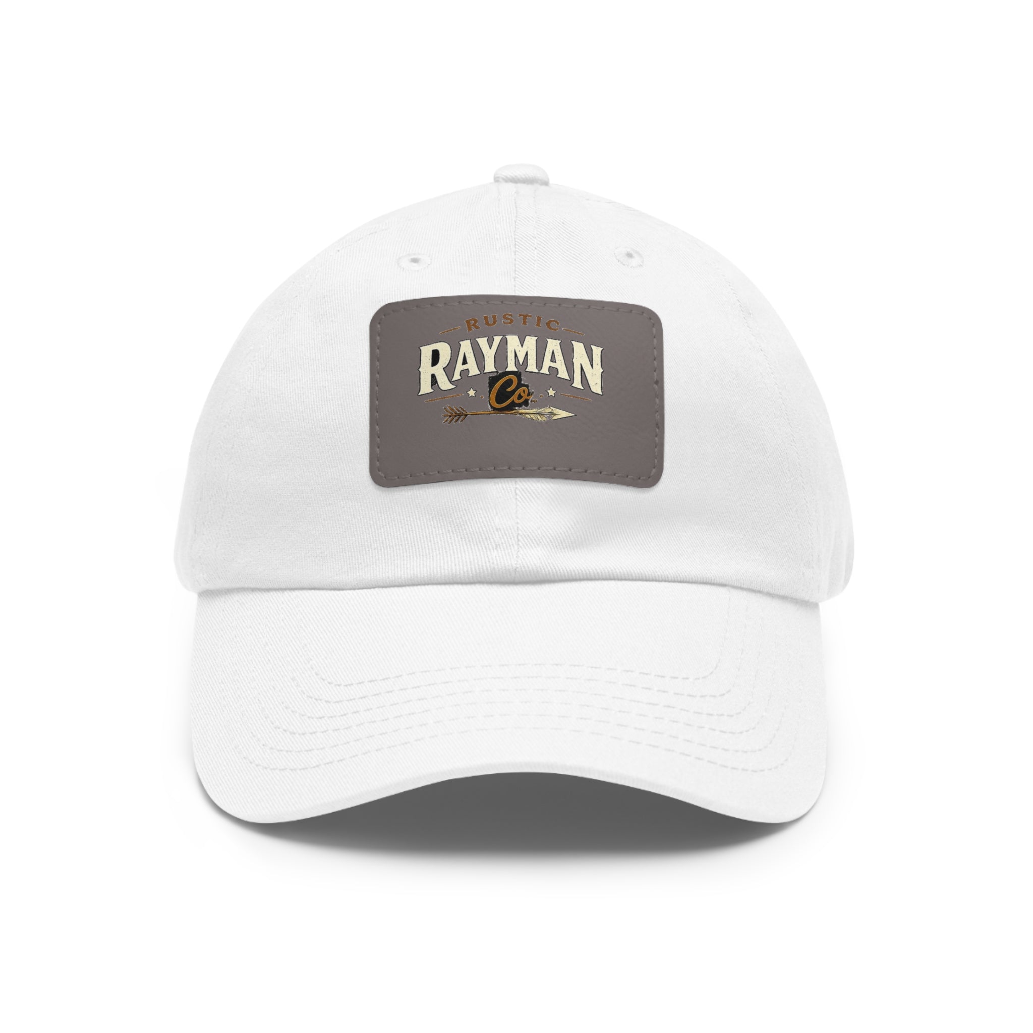Rayman Co. Leather Patch Dad Hat — Vintage Baseball Cap