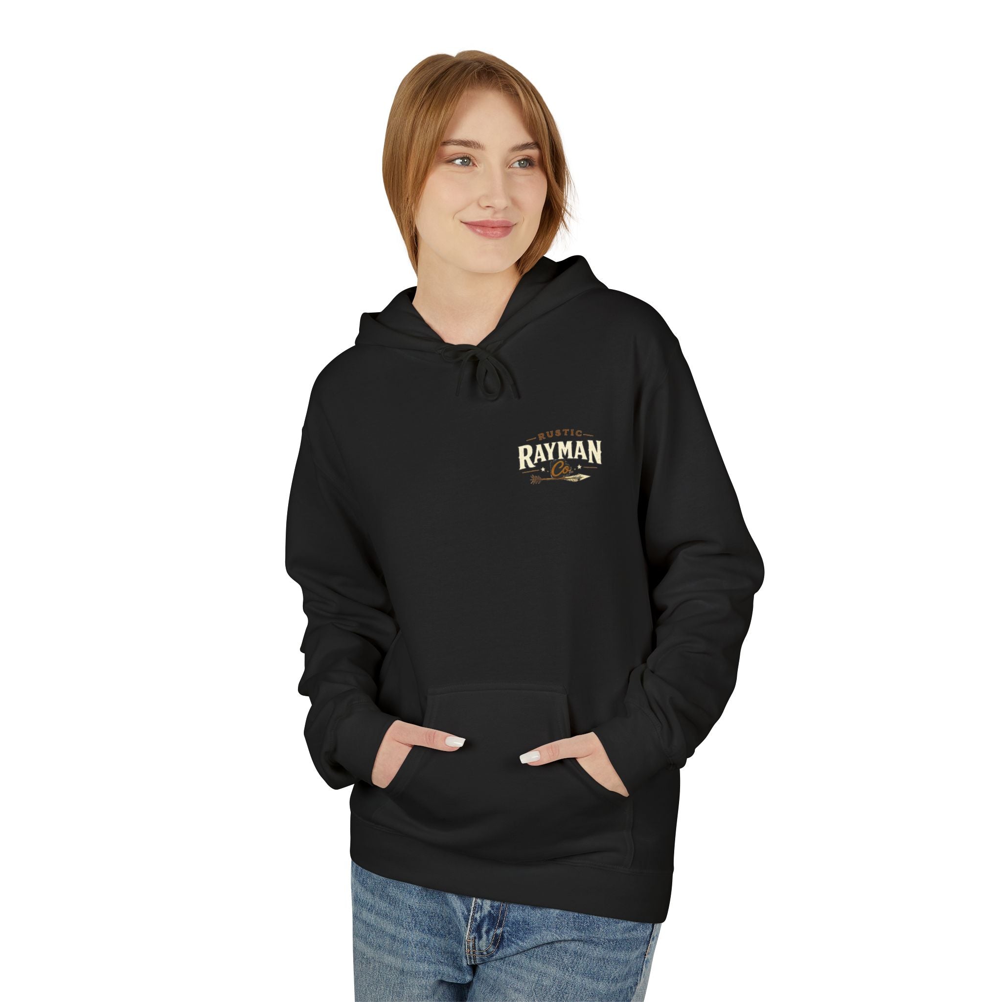 Rustic Rayman Co. Hoodie — Vintage Arrow Logo Crewneck