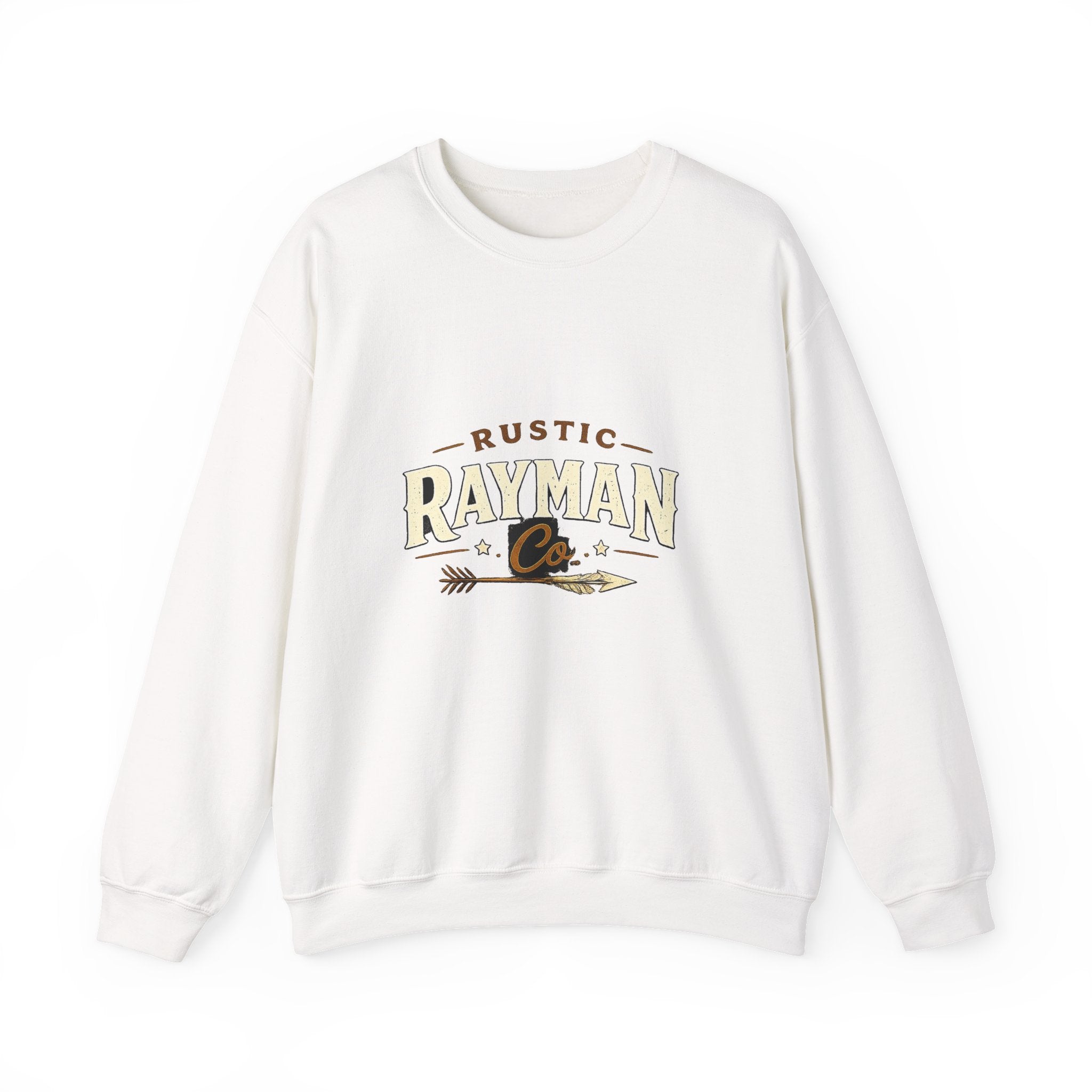 Rustic Raymond Co. Logo Crewneck Sweatshirt — Oversized Vintage Brand Pullover