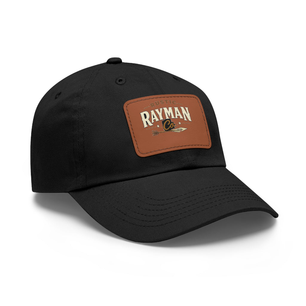 Rayman Co. Leather Patch Dad Hat — Vintage Baseball Cap