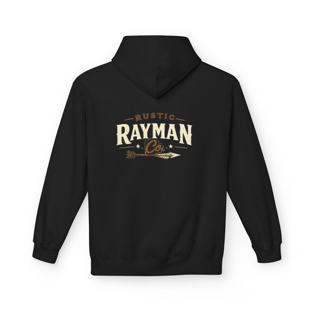 Rustic Rayman Co. Hoodie — Vintage Arrow Logo Crewneck