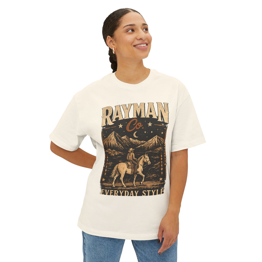 Rayman Co. Vintage Western Tee — Cowboy Horse Graphic T-Shirt