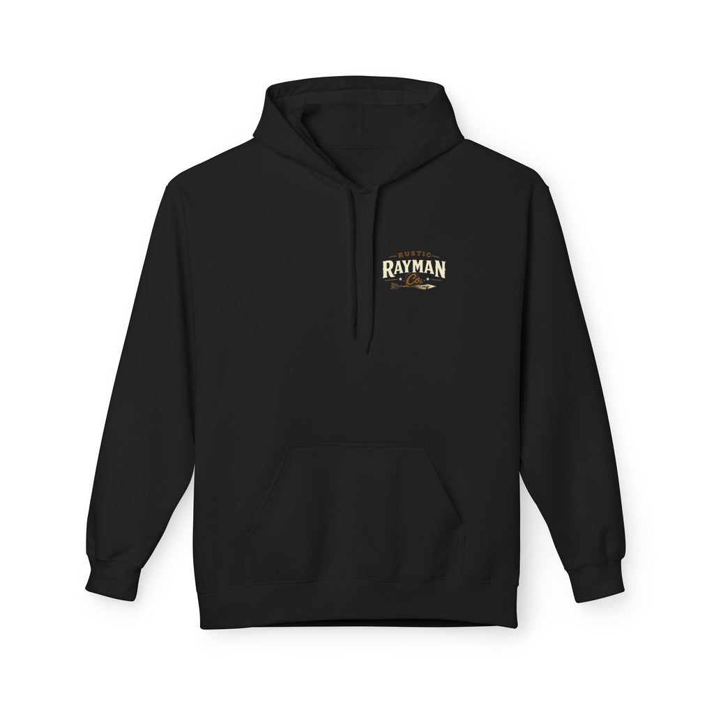 Rustic Rayman Co. Hoodie — Vintage Arrow Logo Crewneck