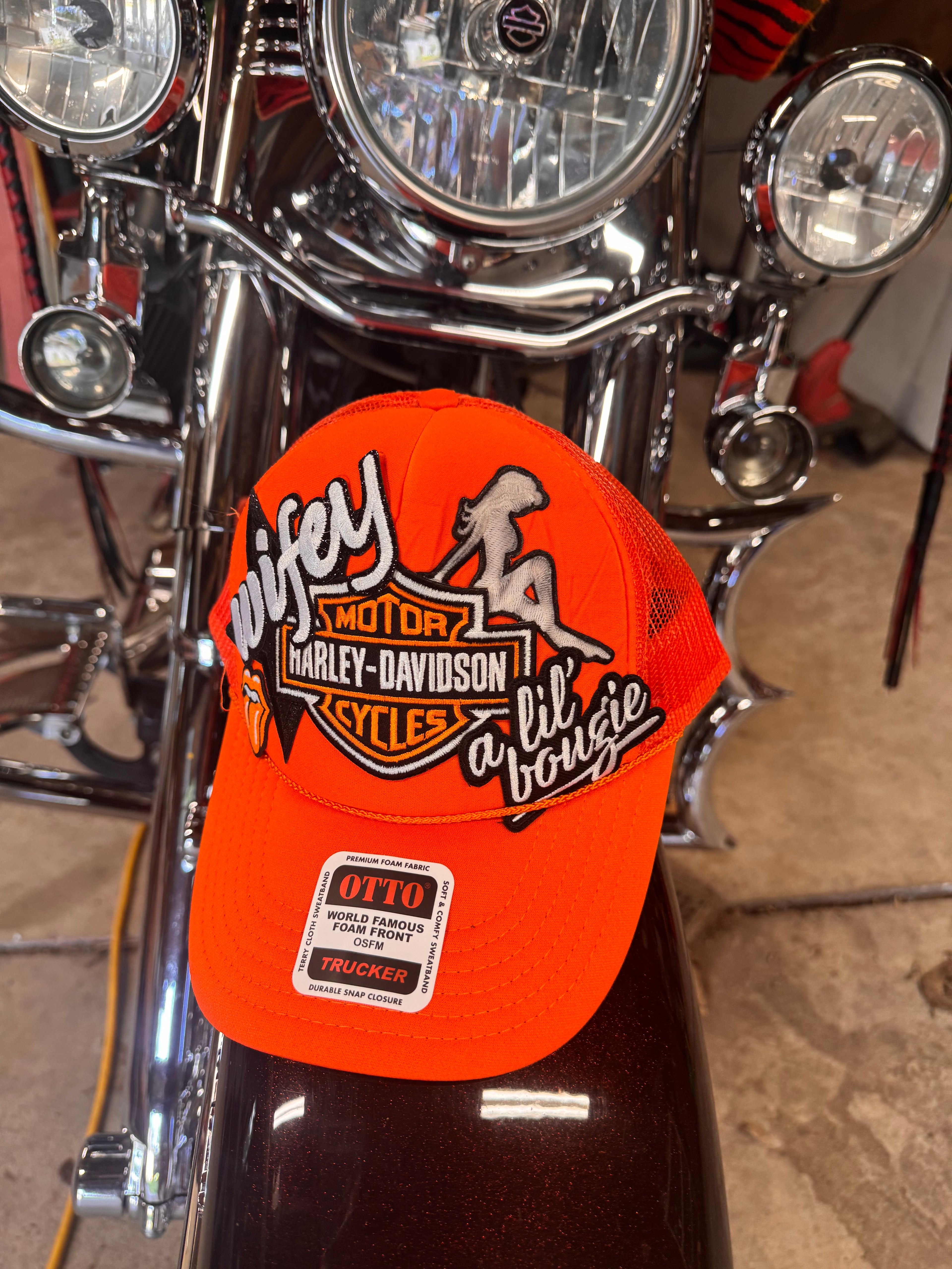 HD Wifey custom trucker hat