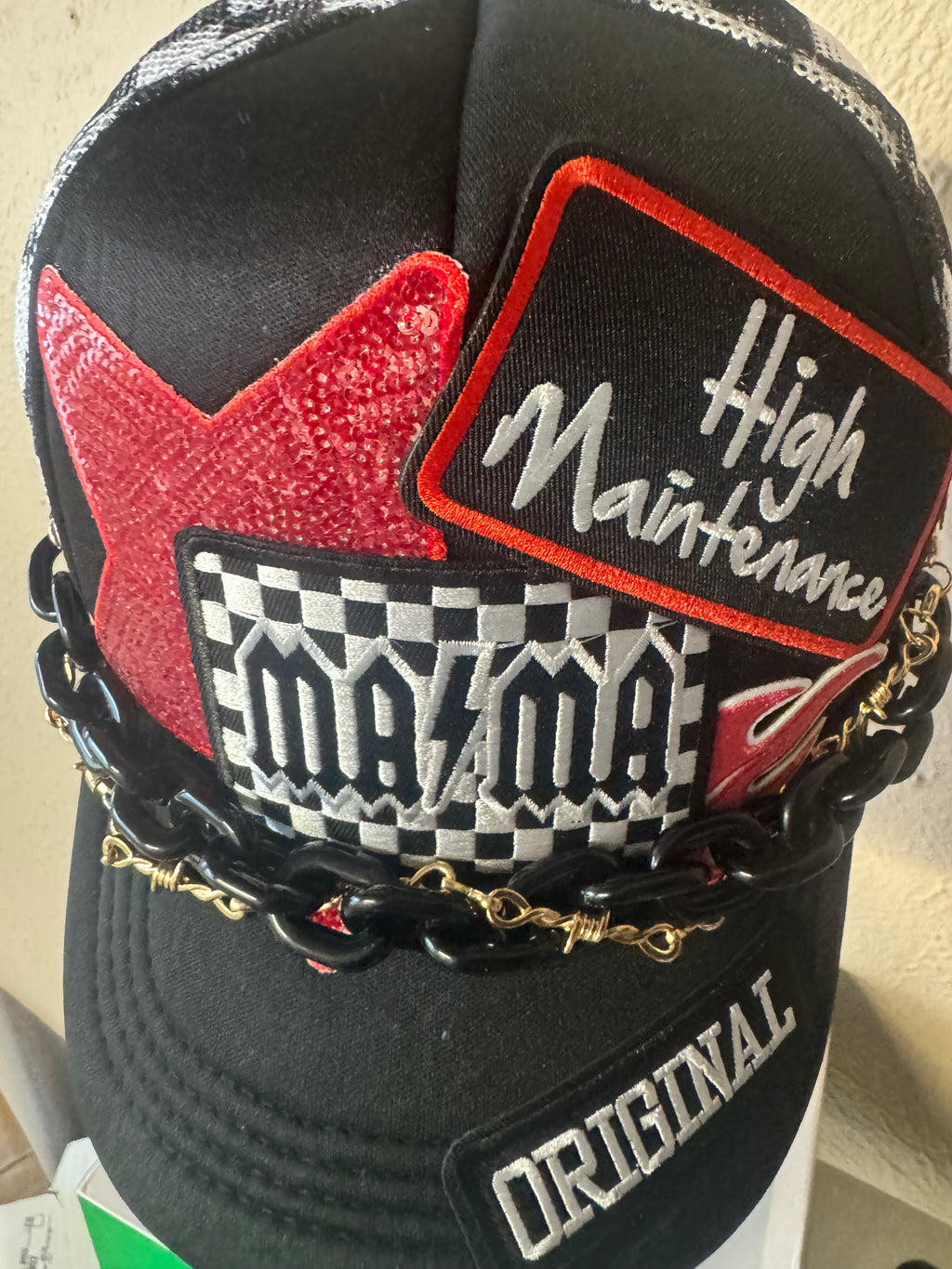 High Maintenance MAMA trucker hat