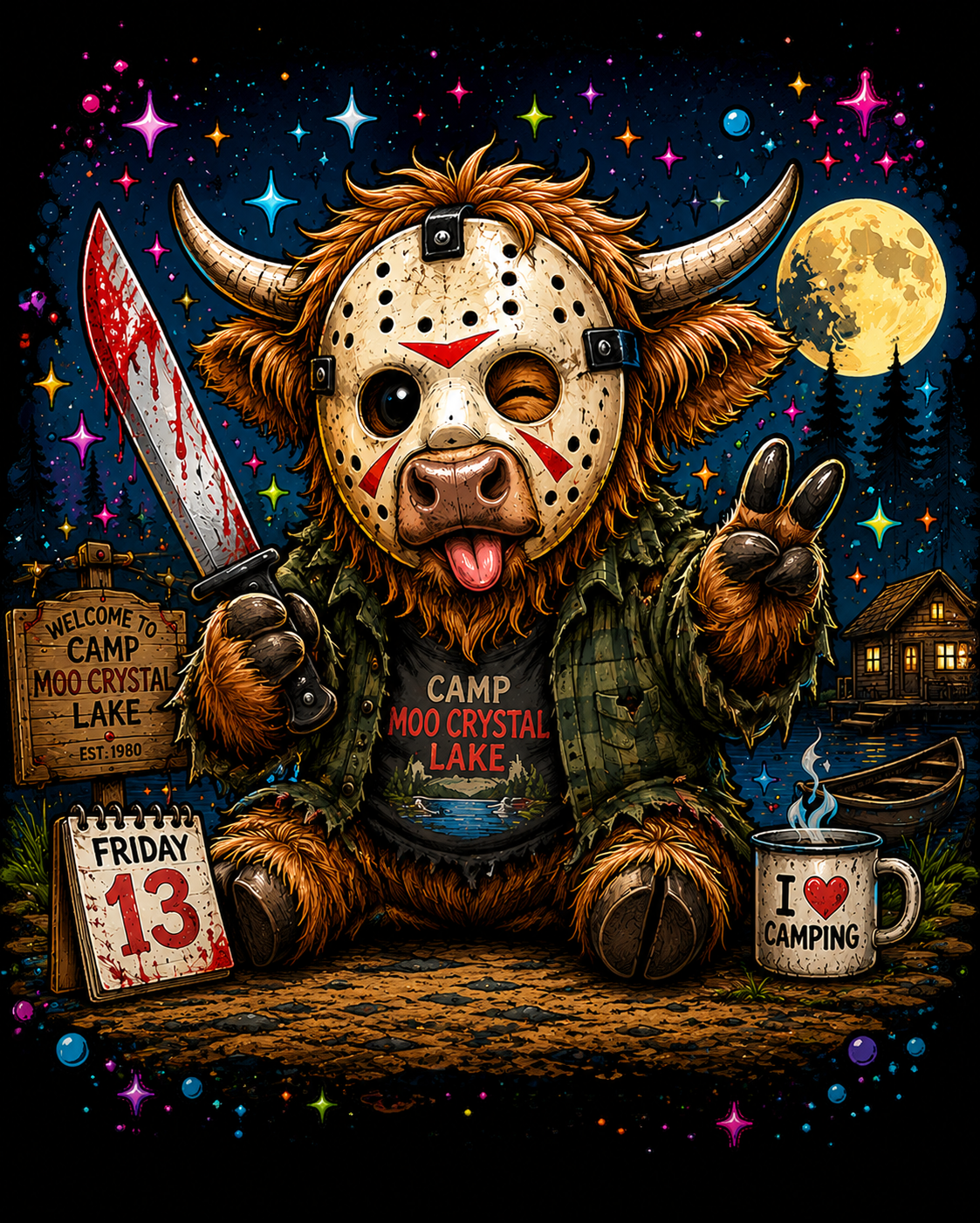 Good Cows Gone Bad – Halloween Highland Cow Digital Download 5/$3 Sale