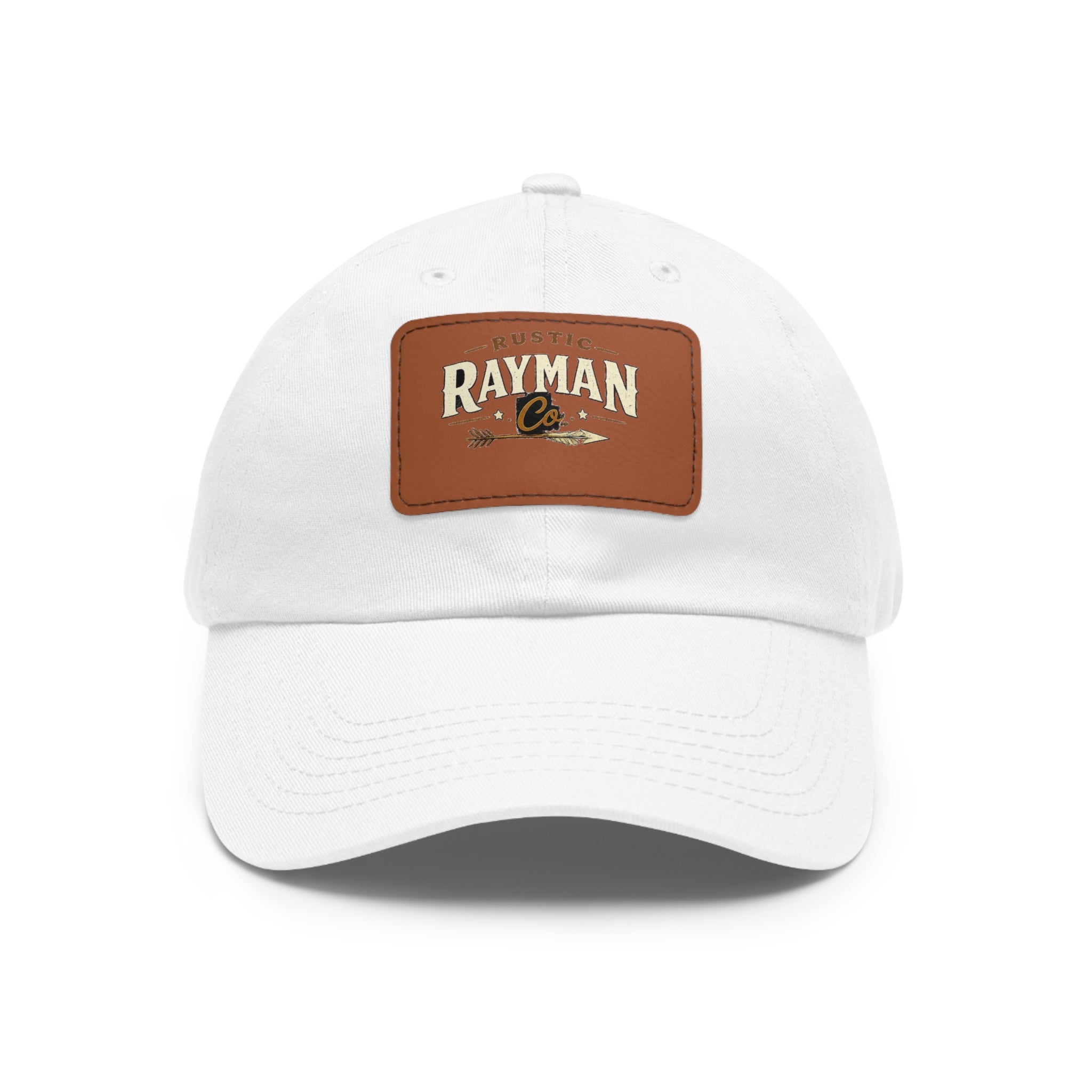 Rayman Co. Leather Patch Dad Hat — Vintage Baseball Cap