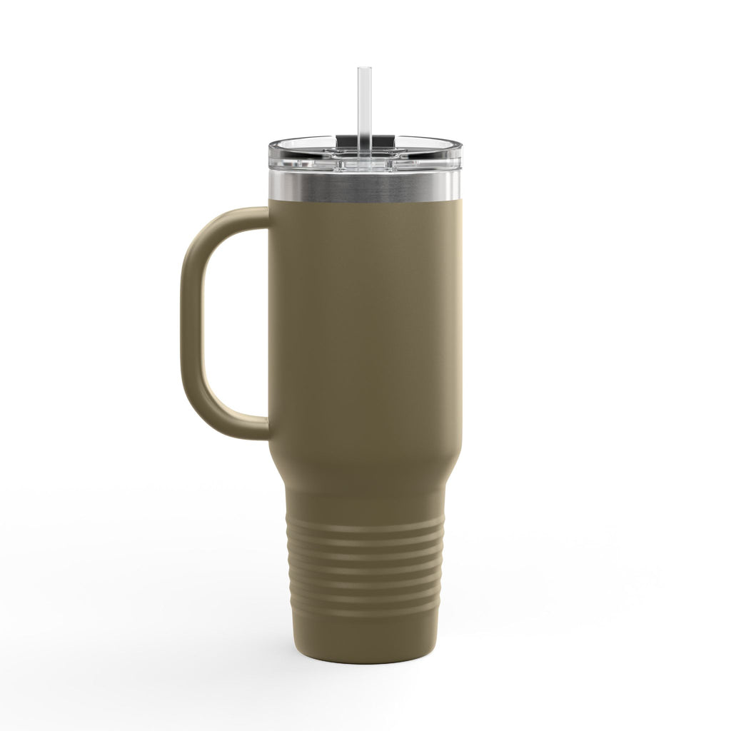 40oz Insulated Travel Mug — Outdoor Adventure Thermo Tumbler with Handle (Rayman Co. Logo)