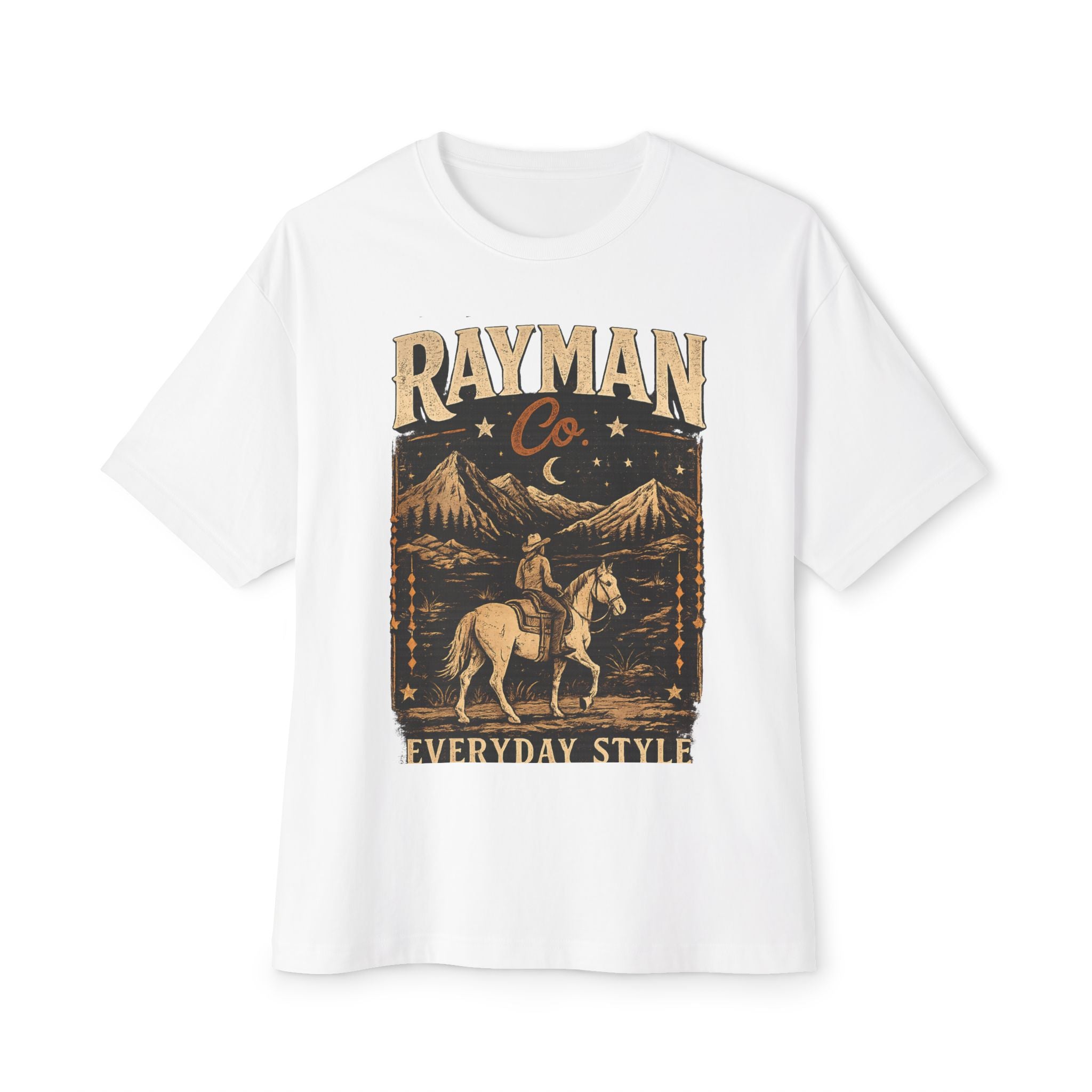 Rayman Co. Vintage Western Tee — Cowboy Horse Graphic T-Shirt