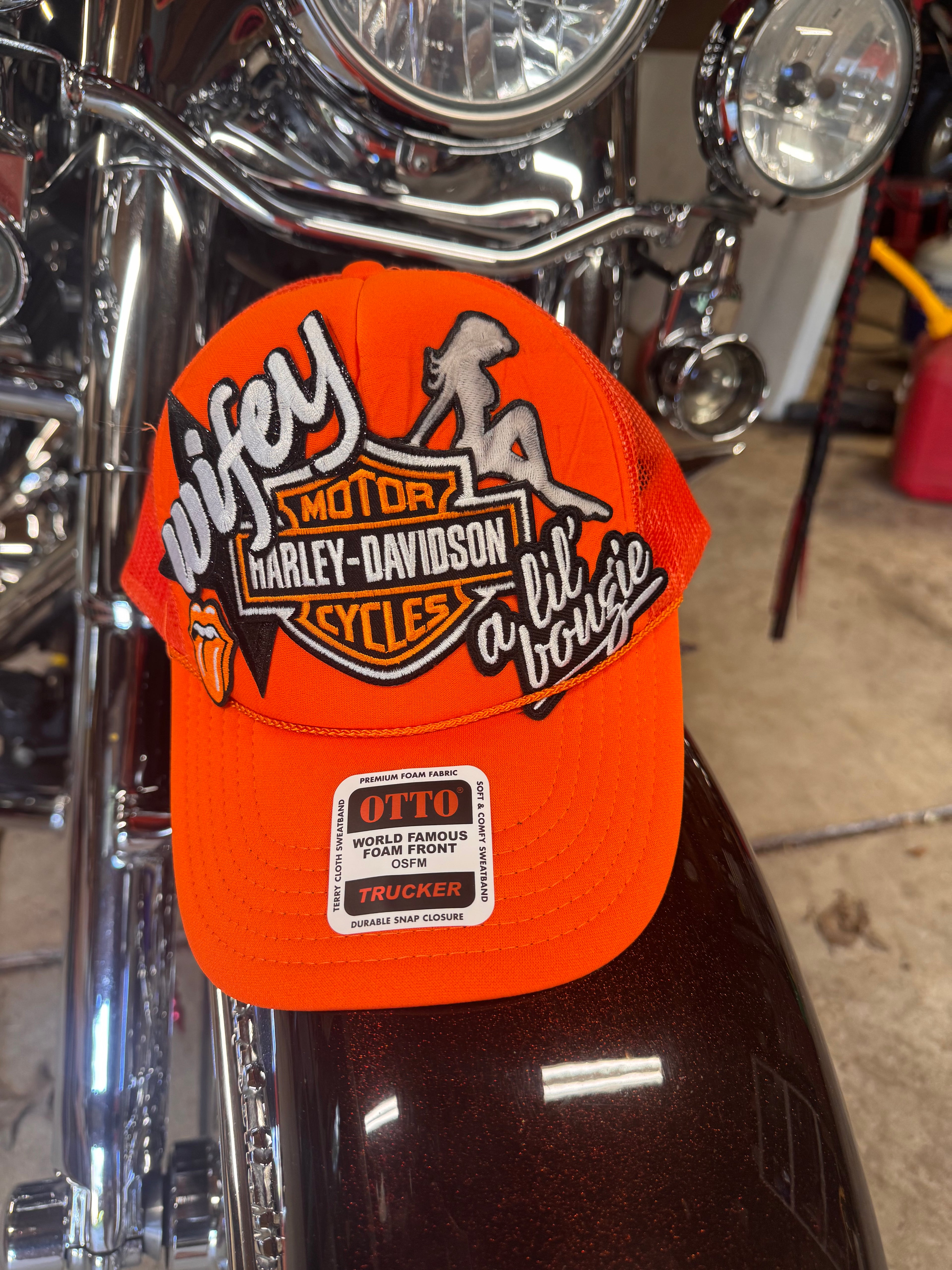 HD Wifey custom trucker hat
