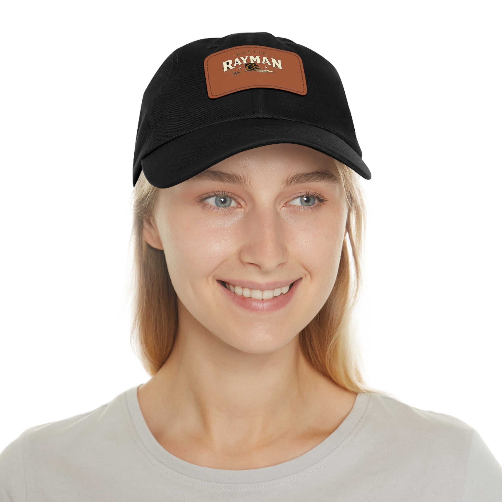Rayman Co. Leather Patch Dad Hat — Vintage Baseball Cap
