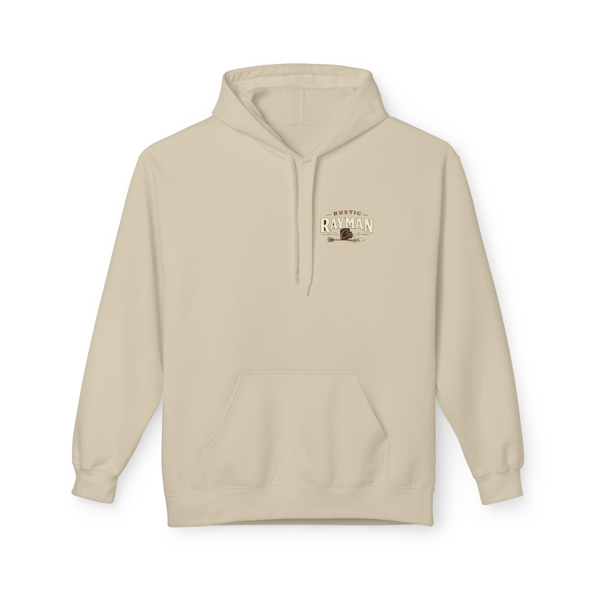Rustic Rayman Co. Hoodie — Vintage Arrow Logo Crewneck