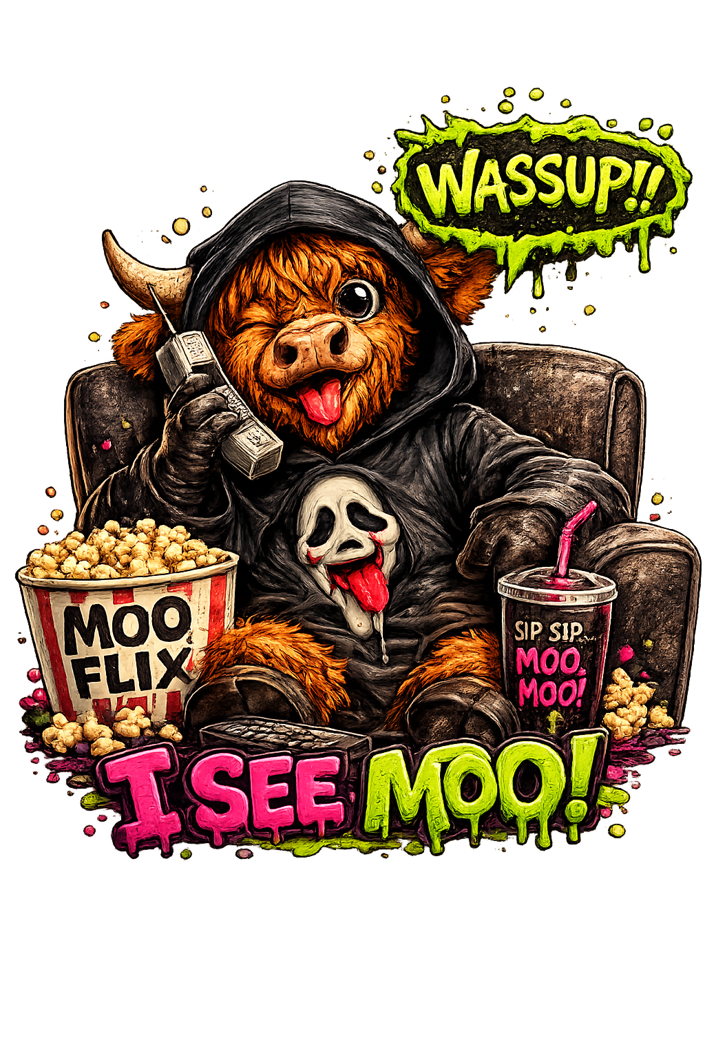 Moo Flix Highland Cow – Digital Download