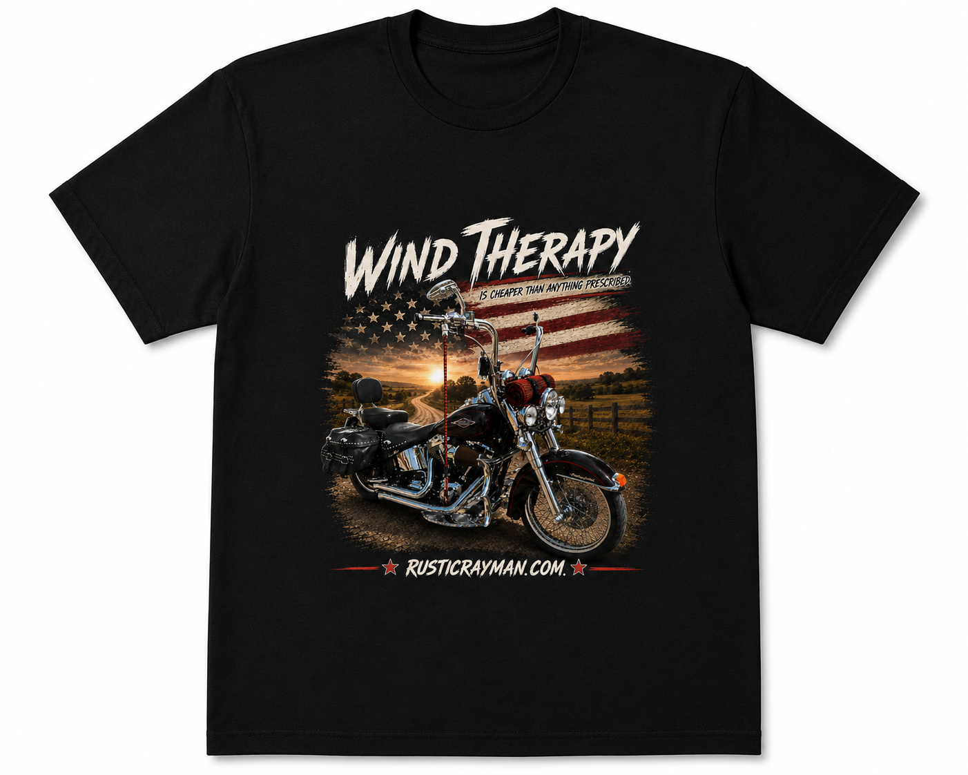 Rustic Rayman Co. – Wind Therapy Motorcycle T-Shirt