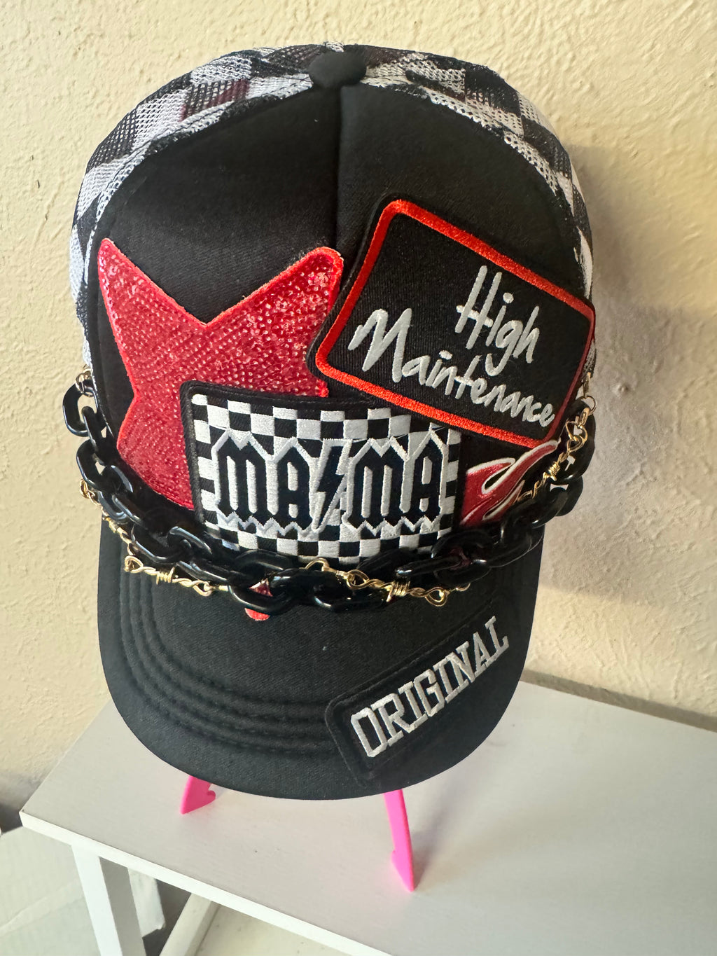 High Maintenance MAMA trucker hat