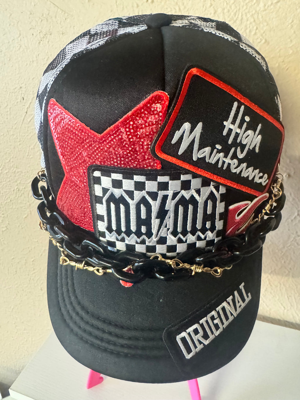 High Maintenance MAMA trucker hat