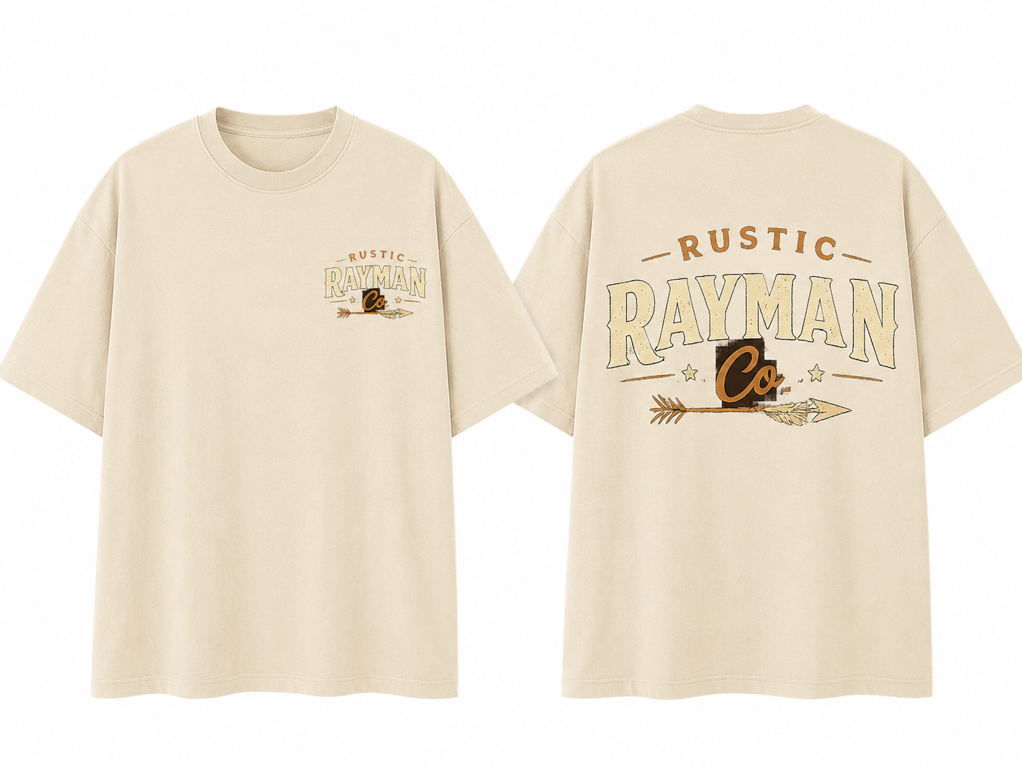 Rustic Rayman logo tees