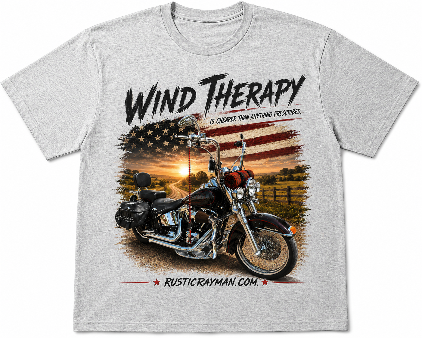 Rustic Rayman Co. – Wind Therapy Motorcycle T-Shirt