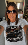 Challenger Performance T-Shirt | Rustic Rayman Performance Collection | Muscle Car Graphic Tee | Car Enthusiast Shirt