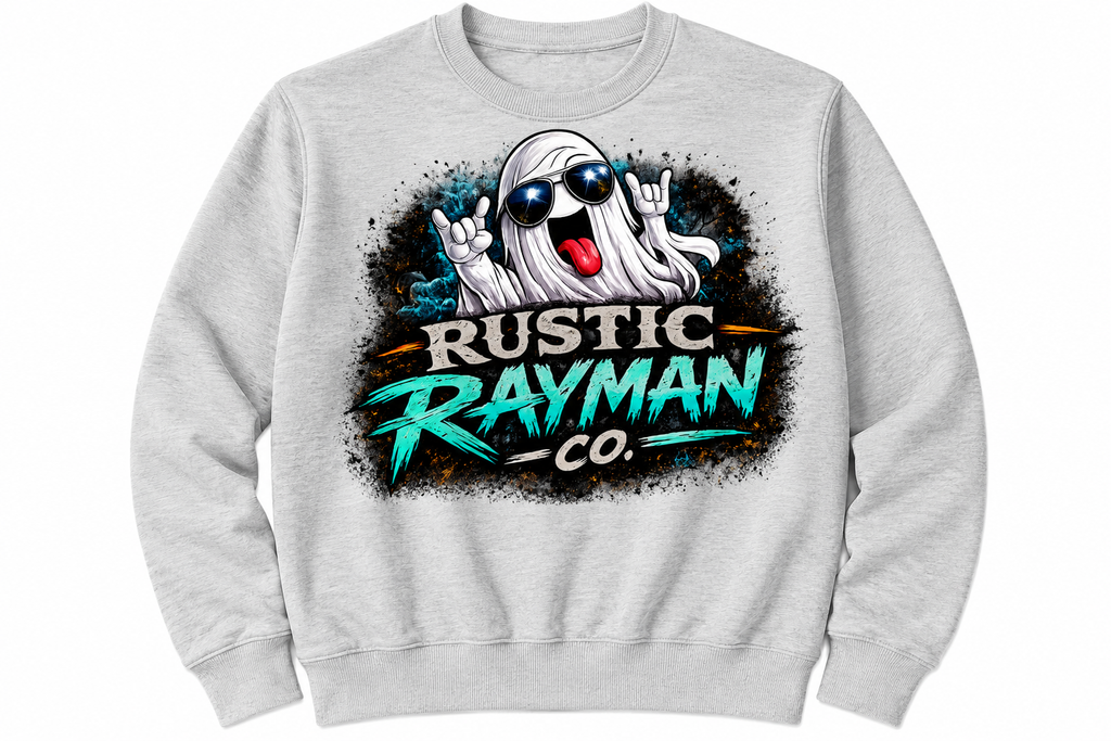 👻 Rustic Rayman Ghost Logo Halloween Collection Tee