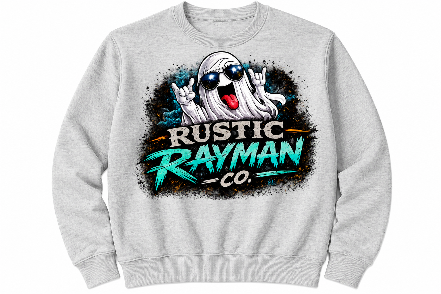 👻 Rustic Rayman Ghost Logo Halloween Collection Tee