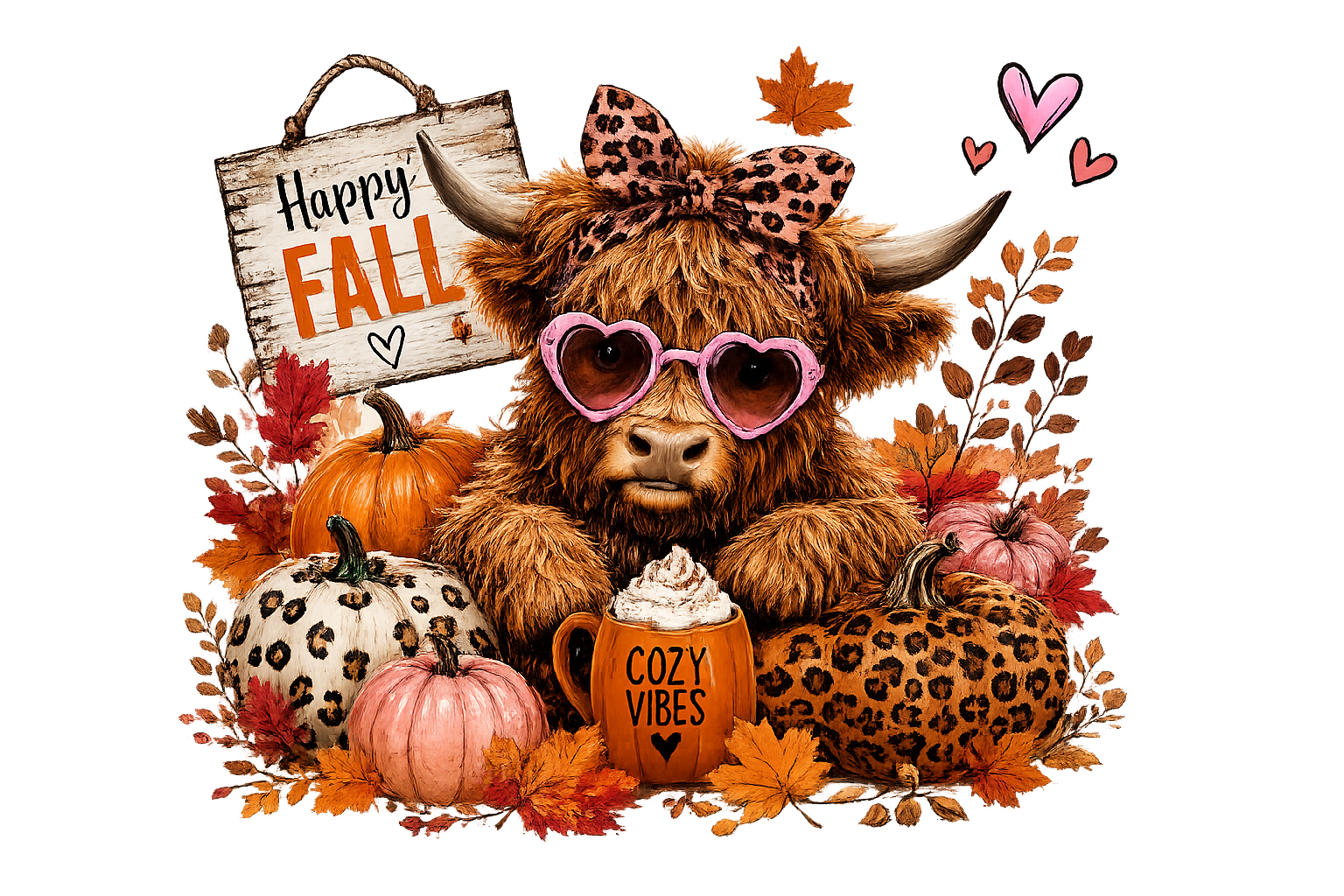 Hello Fall Highland Cow Digital Download | Cozy Autumn Pumpkin Patch PNG | Fall Sublimation Design | Instant Download | Printable Wall Art

Bring all the cozy fall vibes to your next project with this adorable Highland Cow digital design! Featuring a fluf