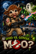 Ghostbusters Highland Cow png digital download